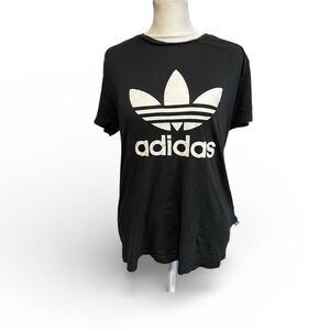 Adidas women’s size S top black white